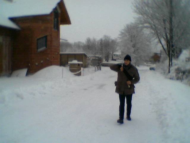 Danny im Schnee